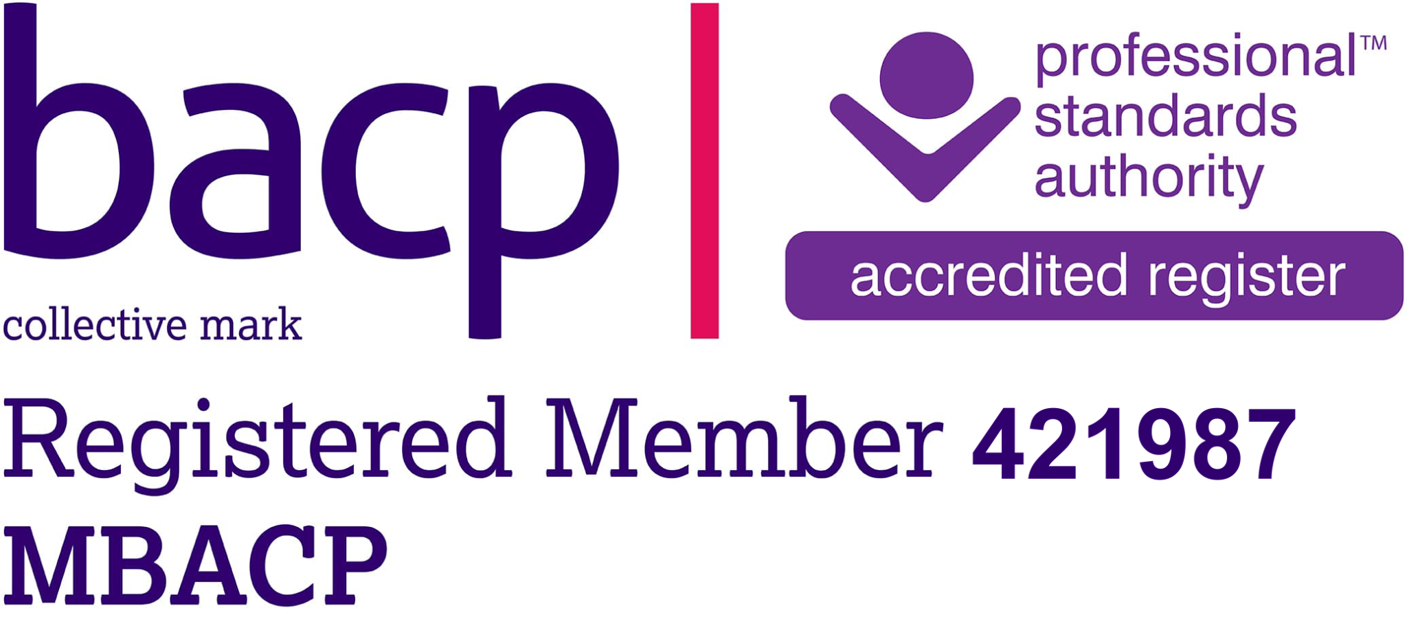 BACP Registered Member 421987